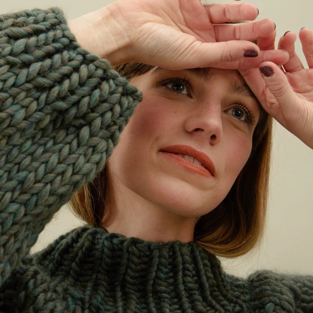 Goodnight Day Strathcona Sweater in 'Moss' - Picture 2 of 5
